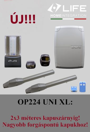 Life OP224 UNI XL kétszárnyú kapumozgató szett